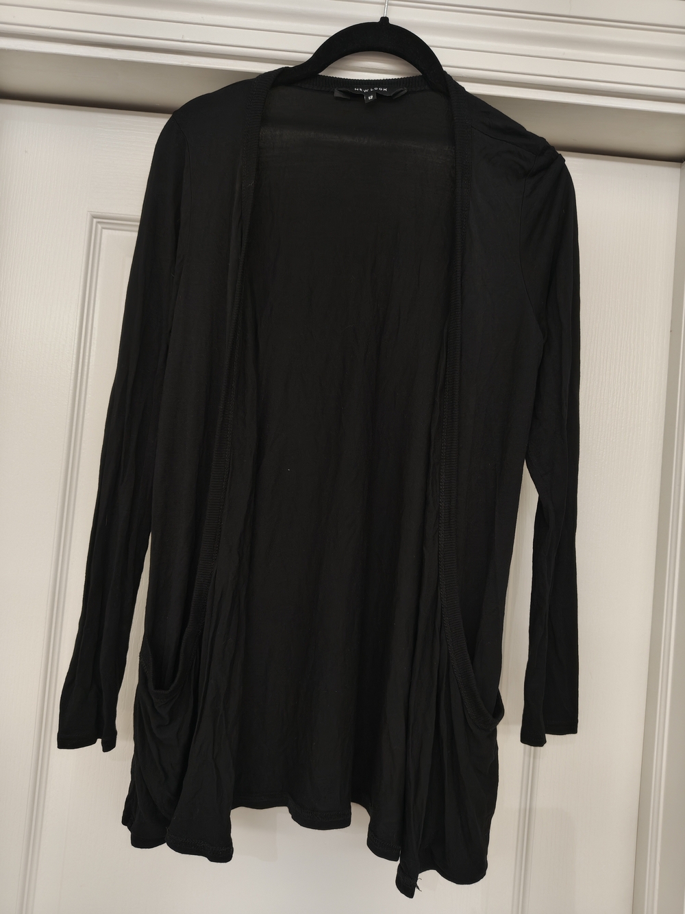 New Look Black Open Front Lightweight Cardigan